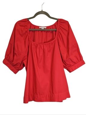 Free Assembly Fushia Short Sleeve Top, XL, 100% Cotton.